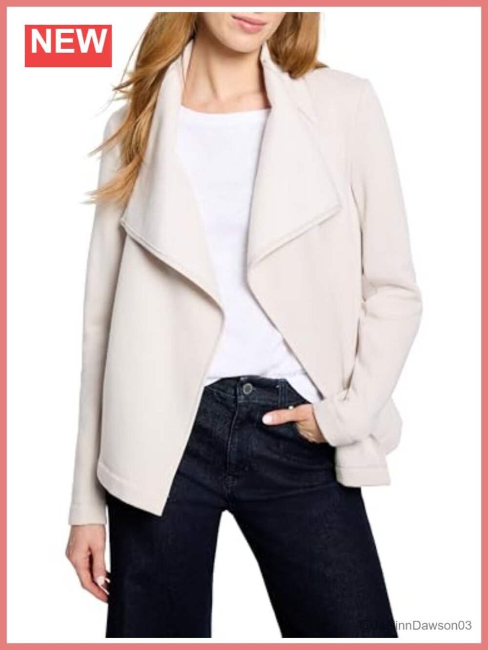 NIC+ZOE Lounge Around Moto Knit Blazer Open Front Jacket